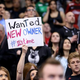 Los Angeles Clippers fan holds up sign demanding new ownership for the team before the April 29, 2014, game with the Golden State Warriors in Game 5 of the Western Conference Quarterfinals.
Stephen Dunn/Getty Images